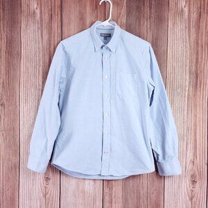Ash & Erie Slim Fit Shirt Mens Small Long Sleeve Button Down Blue Cotton